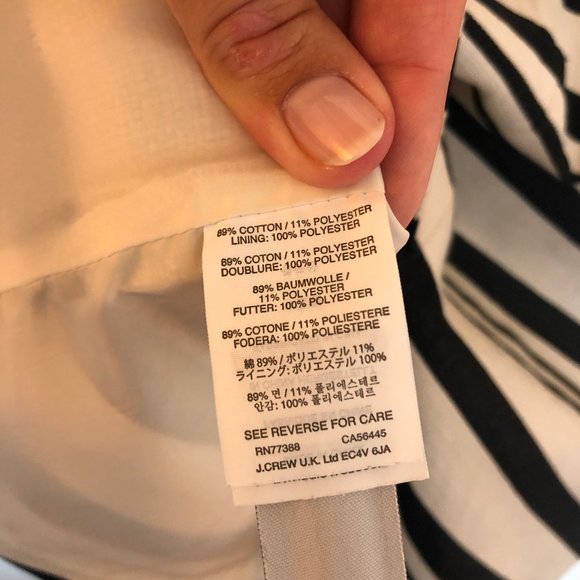 J.Crew Cap Sleeve Double Striped Dress - Picture 6 of 7